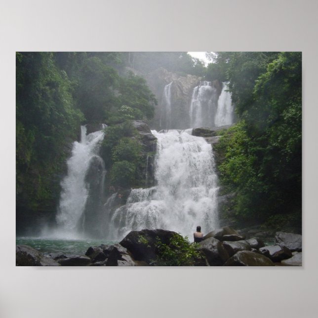 Costa Rica Wasserfälle Poster (Vorne)