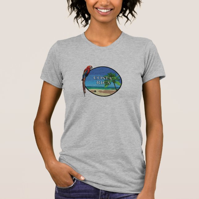 Costa Rica - Women's Fine Jersey T - Shirt (Vorderseite)