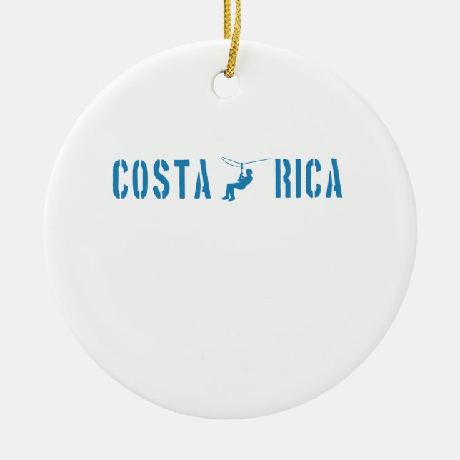 Costa Rica-Zipfutter Keramik Ornament (Vorne)