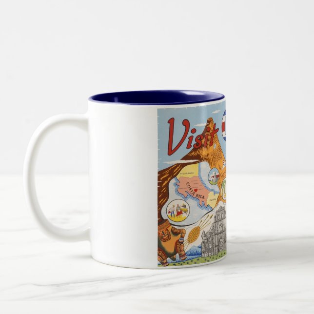 COSTA RICA ZWEIFARBIGE TASSE (Links)
