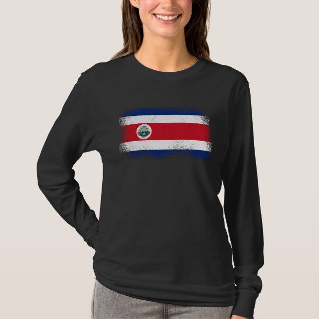 Costa Rican Flag Costa Rica  1 T-Shirt (Vorderseite)