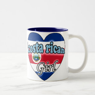 Costa Rican Girl Zweifarbige Tasse