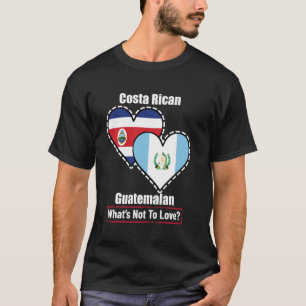 Costa Rican Guatemalan Herz Flaggen Was gibt's nic T-Shirt