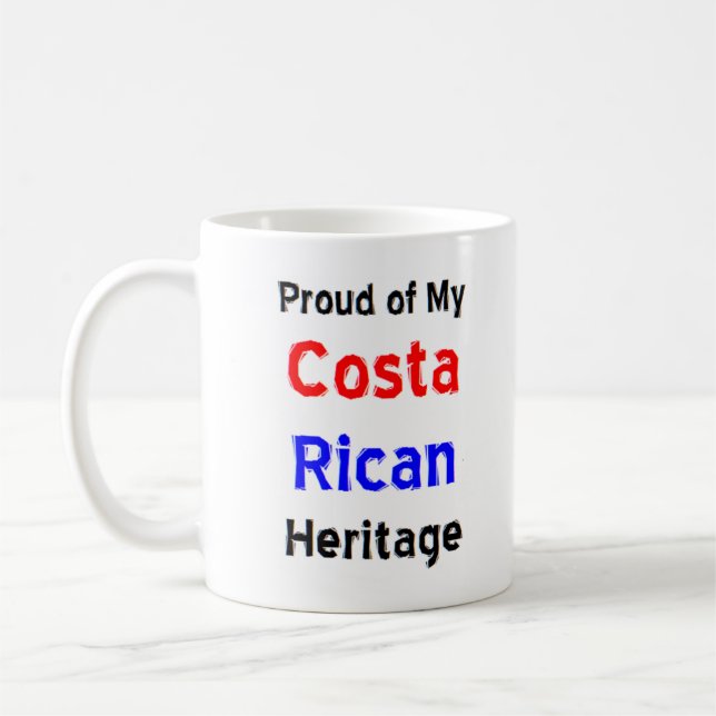 Costa rican Kulturerbe Kaffee Tasse (Links)