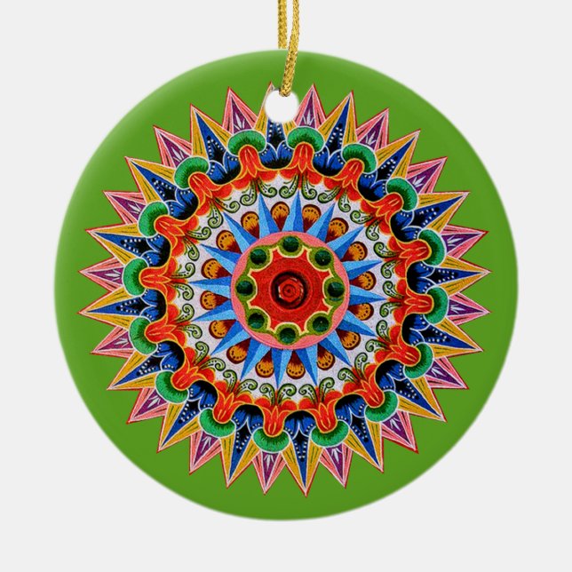 Costa Rican Oxcartwheel Ornament (Vorne)
