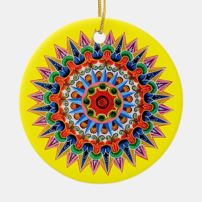 Costa Rican Oxcartwheel Ornament (Vorne)