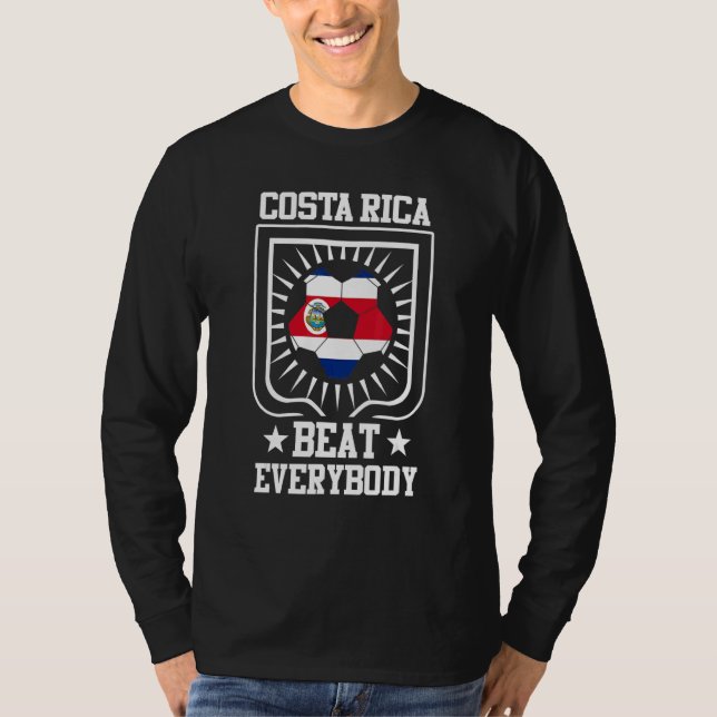 Costa Rican Supporter Player  Costa Rica Beat Ever T-Shirt (Vorderseite)