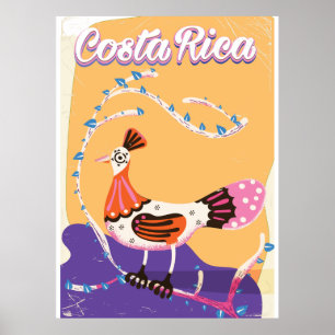 Costa Ricaner Reiseausdruck Poster