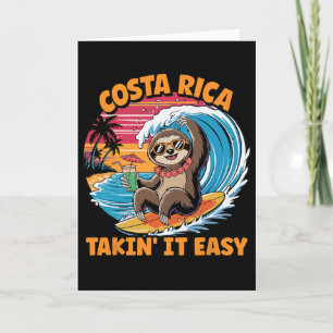 Costa-ricanischer Vida-Surfer-Nimm-es-leicht Costa Karte