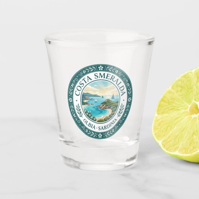 Costa Smeralda Italien Schnapsglas (Vorderseite)