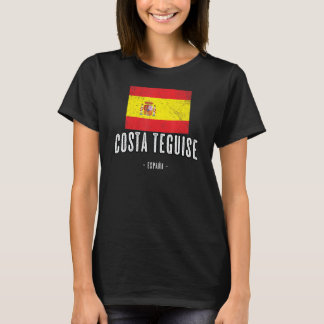 Costa Teguise Spanien Flagge Stadt Bandera Ropa T-Shirt