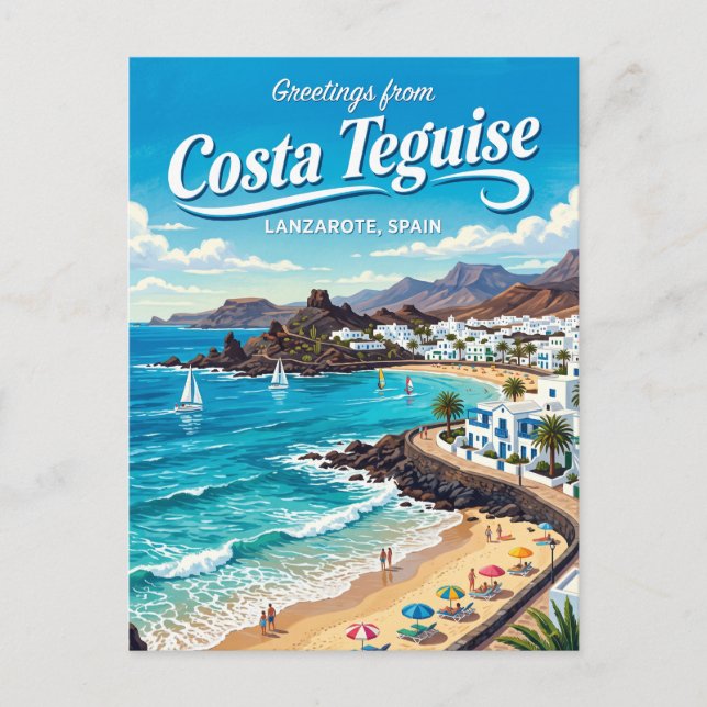 Costa Teguise Spanien Postkarte (Vorderseite)