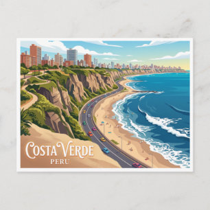 Costa Verde Lima Peru Postkarte