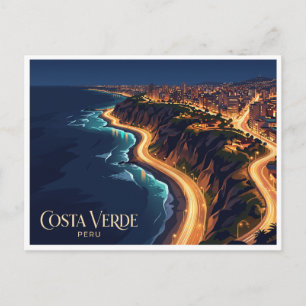 Costa Verde Lima Peru Postkarte