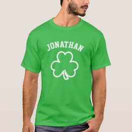 Costum Name Glück Kleeblatt St. Patrick's Day T-Shirt