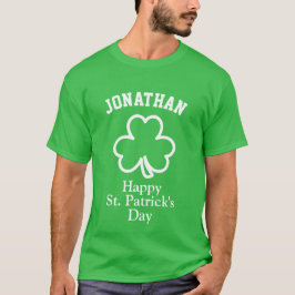 Costum Name Glück Kleeblatt St. Patrick's Day T-Shirt