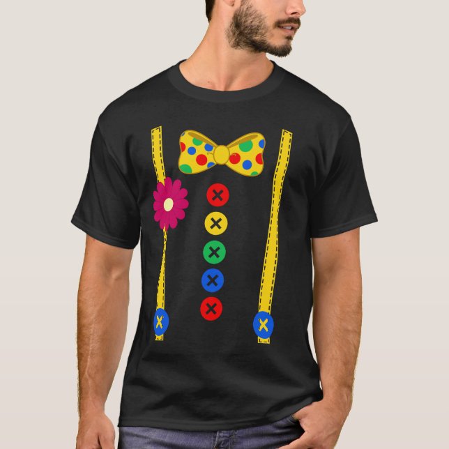 Costume clown T-shirt drôle Cirque drôle Halloween (Devant)