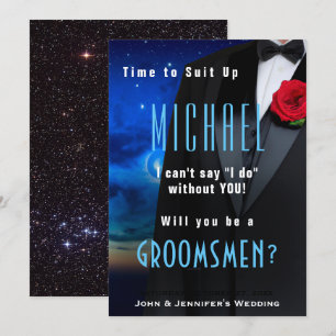 Costume de Garçon d'Honneur Invitation à se mettre