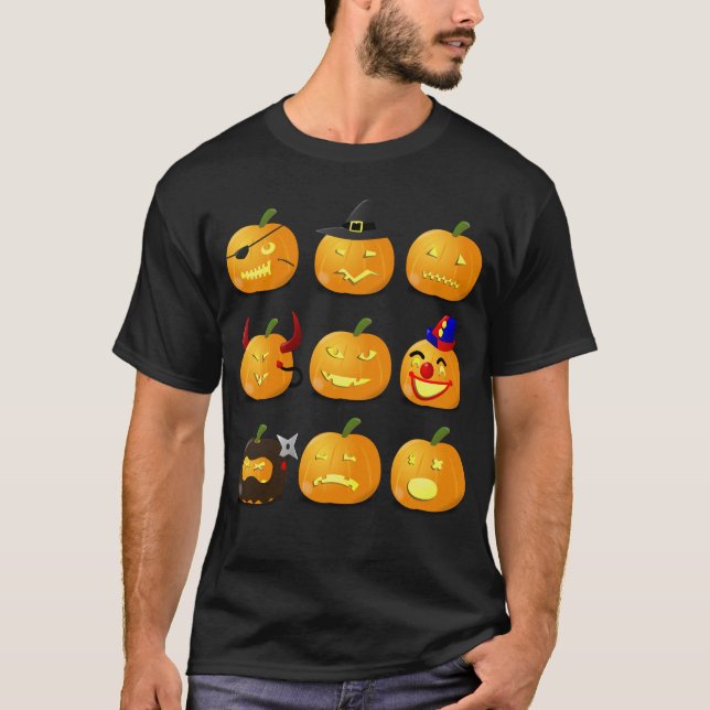 Costume de Halloween de T-shirt d'Emoji de (Devant)