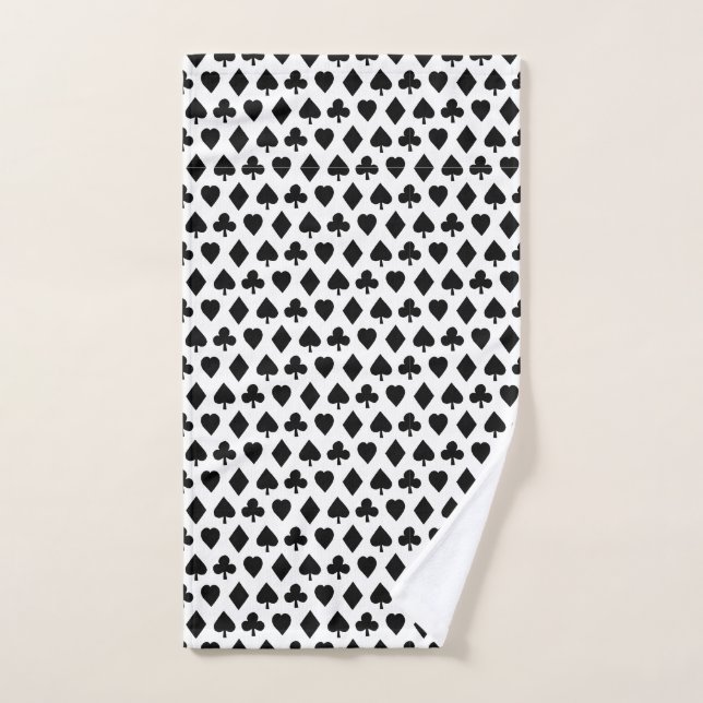 Costume de poker Motif COULEUR ARRIÈRE - PLAN PERS (Serviette à main)