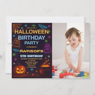 Costume d'Halloween Anniversaire Invitation