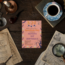 Costume d'Halloween éffrayant Invitation de fête d