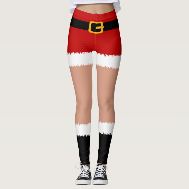 Costume du Père Noël Leggings de Noël (Devant)
