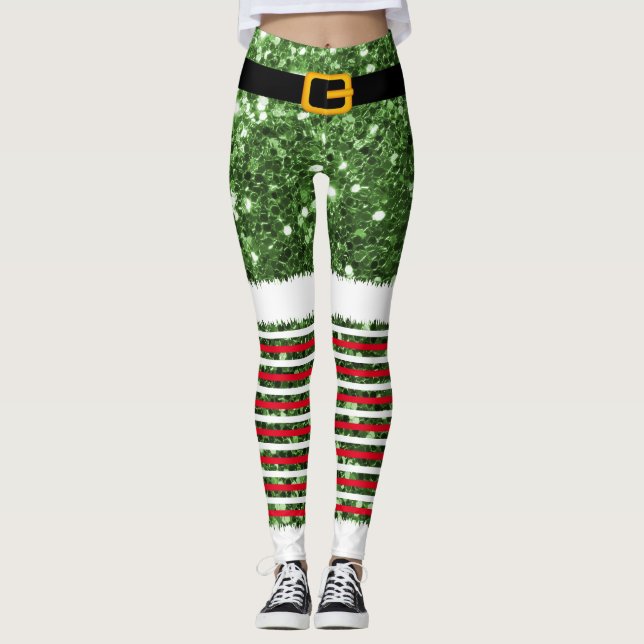 Costume du Père Noël Leggings de Noël (Devant)