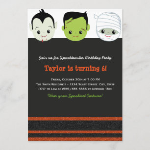 Costume enfant Halloween Anniversaire Invitation V