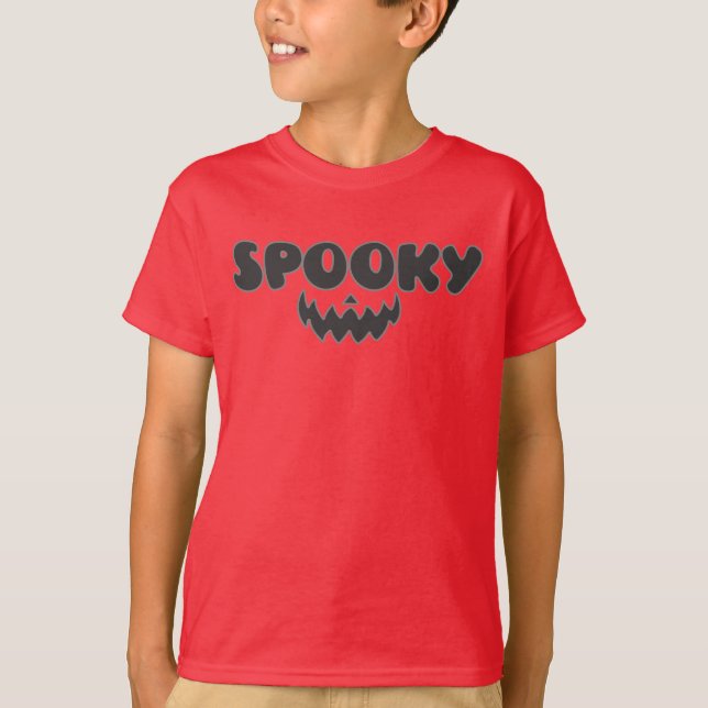 Costume Halloween éffrayant pour T-shirt garçon (Devant)