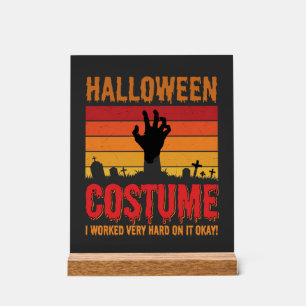 Costume Halloween Zombie Cimetière Rétro Horreur D