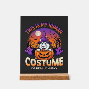 Costume Humain Husky Citrouille Halloween Fantômes