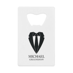 Costume Mariage noir et Cravate Groomsmans personn