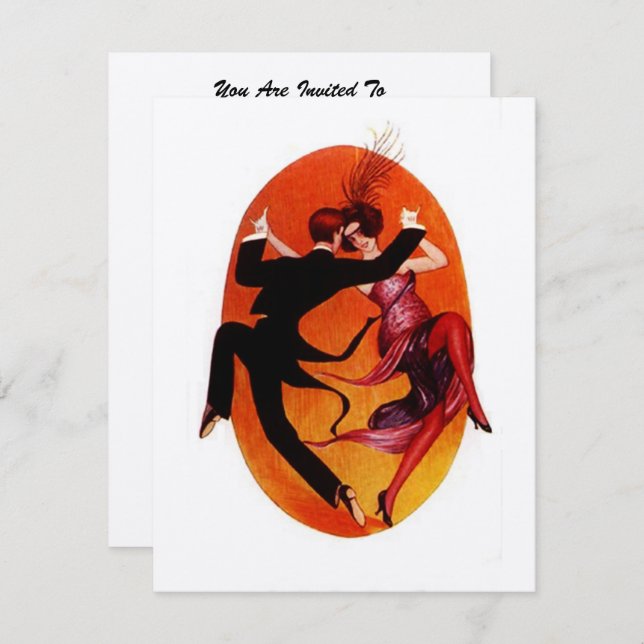 COSTUME PARIS MASQUERADE BALL INVITATION (Devant / Derrière)