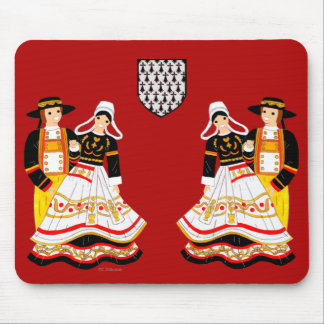 Costume Tradinel de Bretagne, Frankreich Mousepad