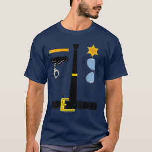 Costume uniforme de police Halloween T-shirt enfan