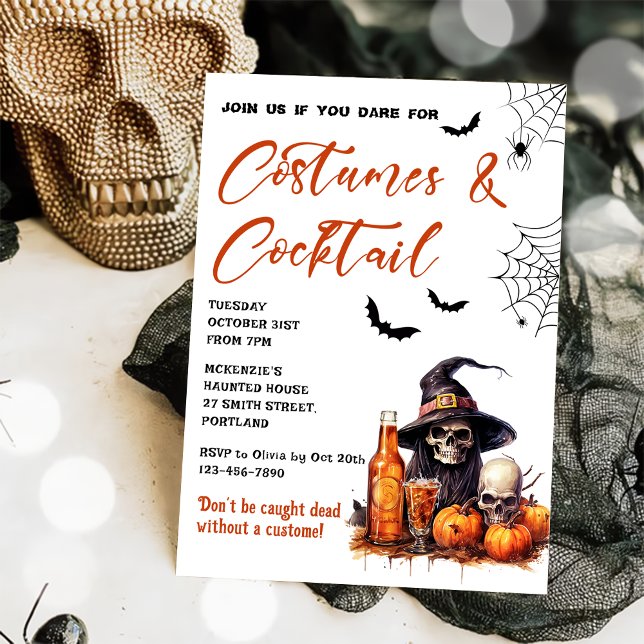 Costumes & Cocktails Invitation à la fête d'Hallow (Créateur téléchargé)