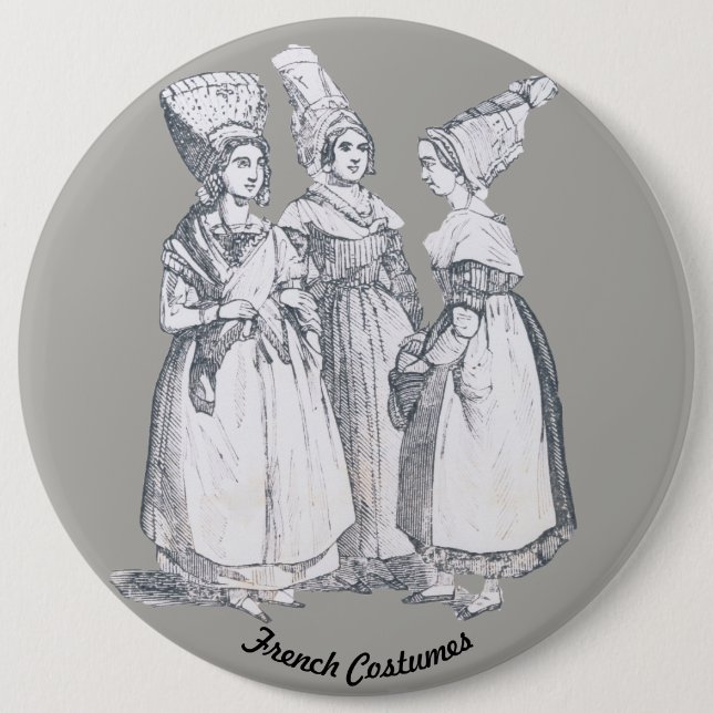~ COSTUMES ~ Französische Bauern ~ Marseille ~ 185 Button (Vorderseite)