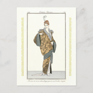 Costumes Parisiens- Abendmantel Postkarte