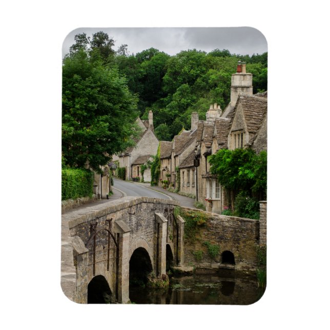 Costwolds Stadt Castle Combe vertikaler Magnet (Vertikal)