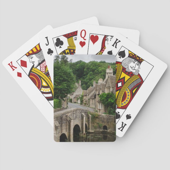 Costwolds Stadtschloss Combe Spielkarteplattform Spielkarten (Rückseite)