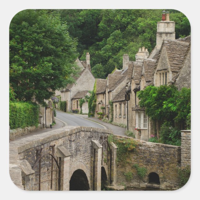 Costwolds town Castle Combe Aufkleber (Vorderseite)