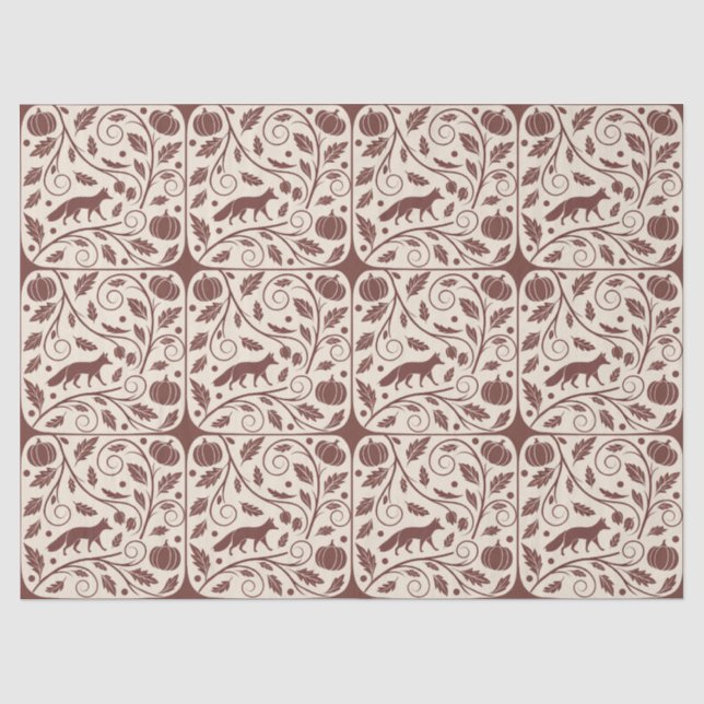 Cosy Autumnal Tissue Paper Seidenpapier (Vorderseite)