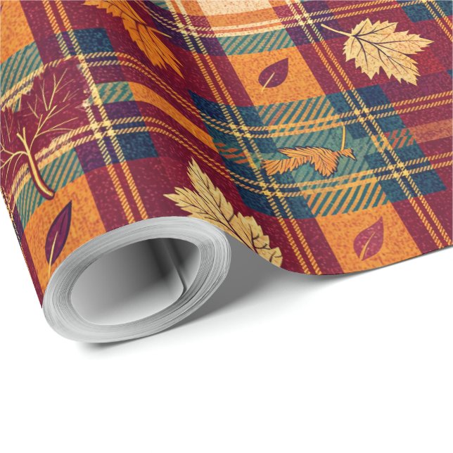 Cosy Autumnal Wrapping Paper Geschenkpapier (Rolleneckpunkt)