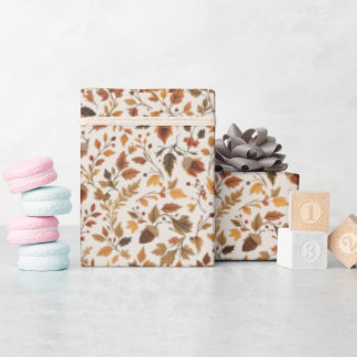 Cosy Autumnal Wrapping Paper Geschenkpapier
