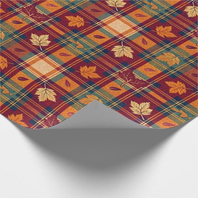 Cosy Autumnal Wrapping Paper Geschenkpapier (Ecke)