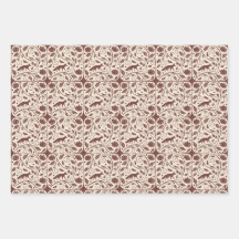 Cosy Autumnal Wrapping Paper
