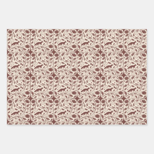 Cosy Autumnal Wrapping Paper Geschenkpapier Set
