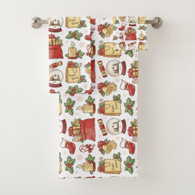 "Cosy Bath Towel Collection: Trending Designs!" Badhandtuch Set (Insitu)