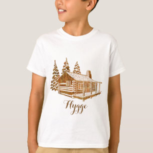 Cosy Blockhaus - Hygge oder Ihr eigener Text T-Shirt